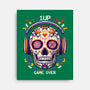 Calavera Gamer-none stretched canvas-NemiMakeit