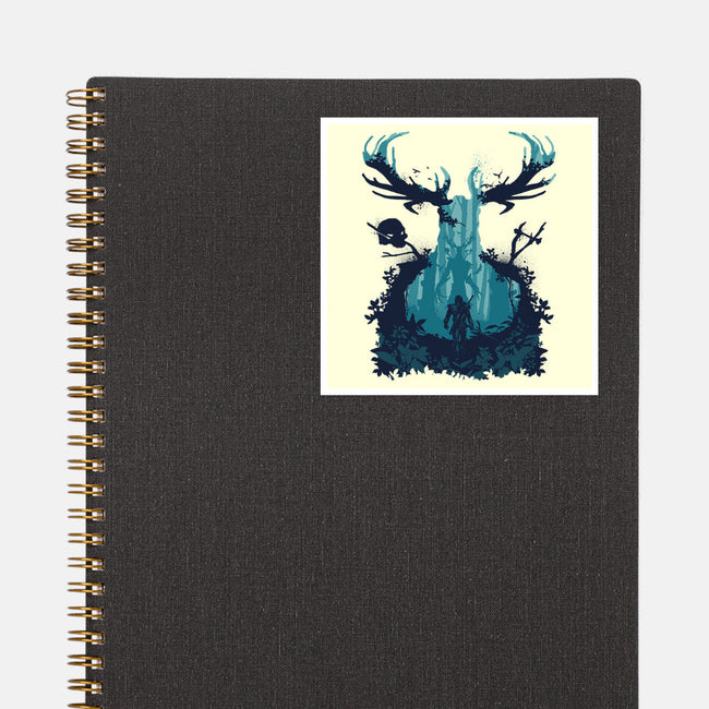 Forest Monster-none glossy sticker-RamenBoy