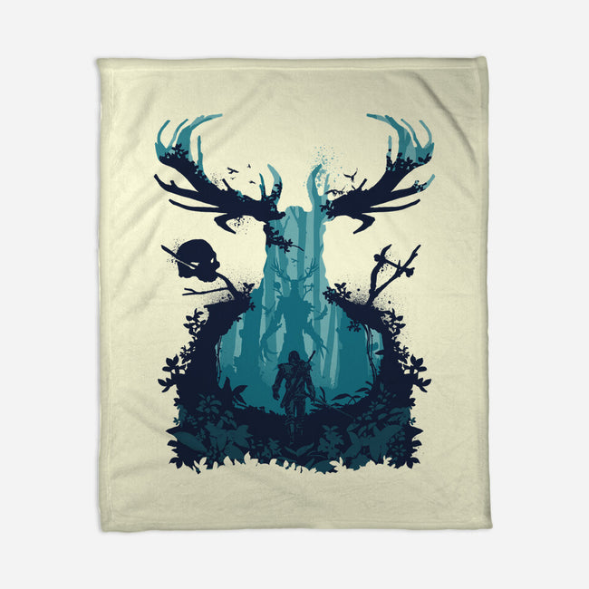 Forest Monster-none fleece blanket-RamenBoy