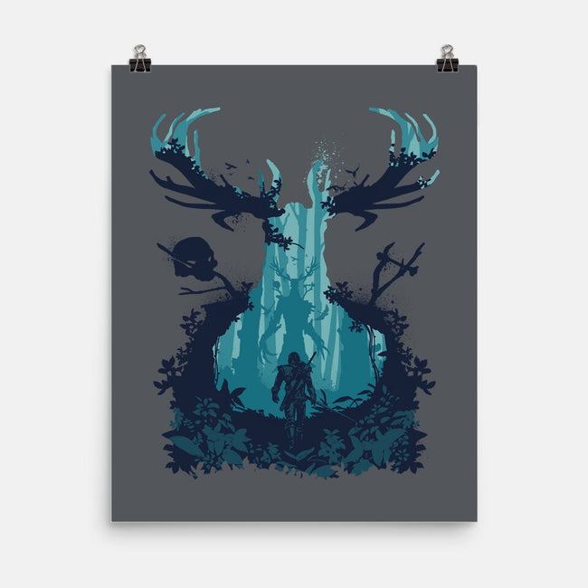 Forest Monster-none matte poster-RamenBoy