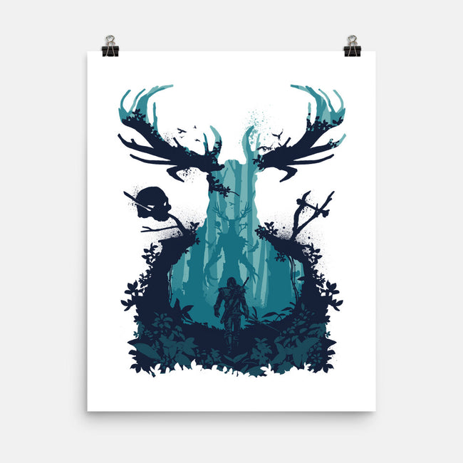 Forest Monster-none matte poster-RamenBoy