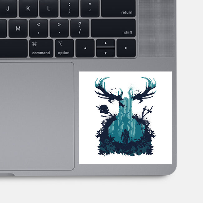 Forest Monster-none glossy sticker-RamenBoy