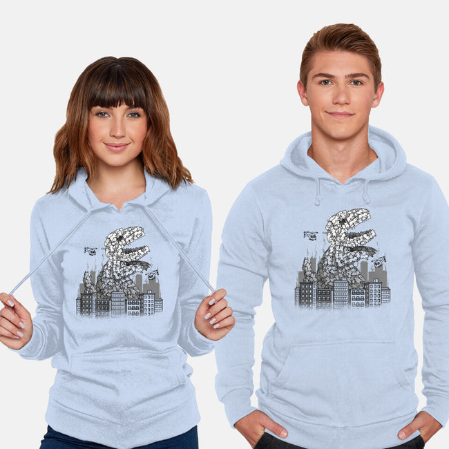 Catzilla Attacks-unisex pullover sweatshirt-tobefonseca