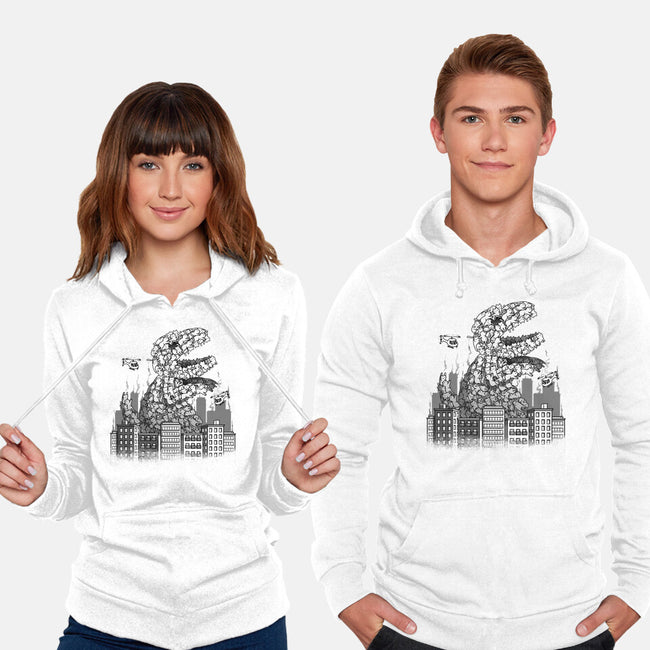 Catzilla Attacks-unisex pullover sweatshirt-tobefonseca