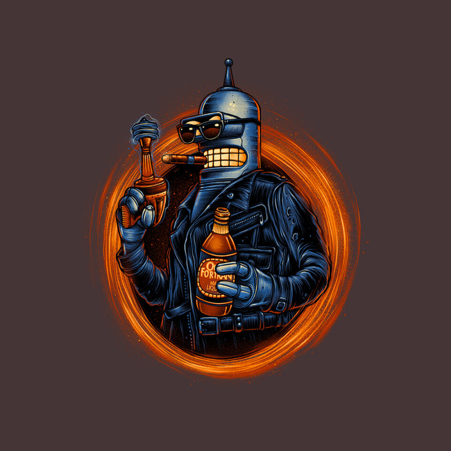 Benderminator-none removable cover w insert throw pillow-glitchygorilla