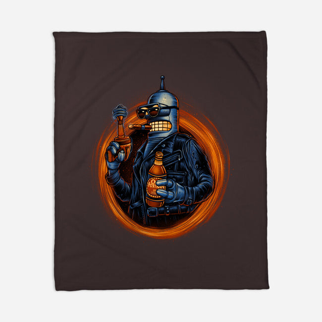 Benderminator-none fleece blanket-glitchygorilla
