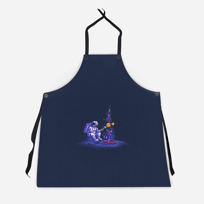 Moon Camping-unisex kitchen apron-tobefonseca