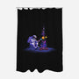 Moon Camping-none polyester shower curtain-tobefonseca