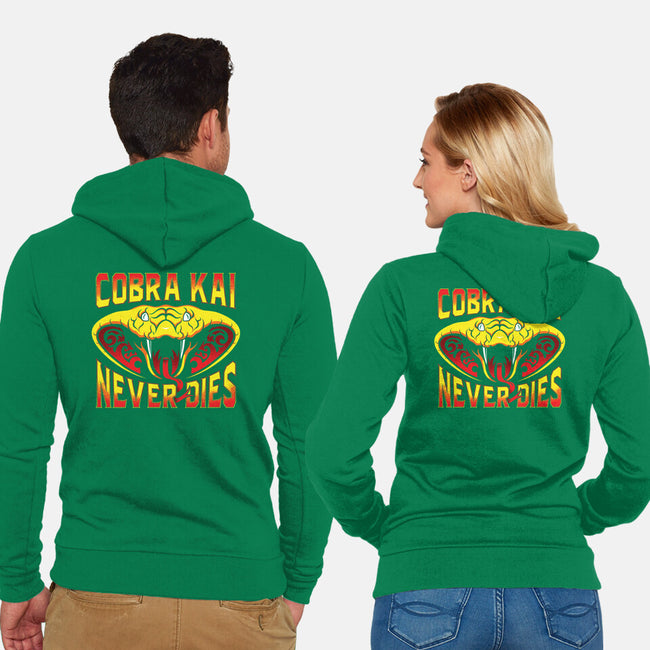 Never Dies-unisex zip-up sweatshirt-DCLawrence