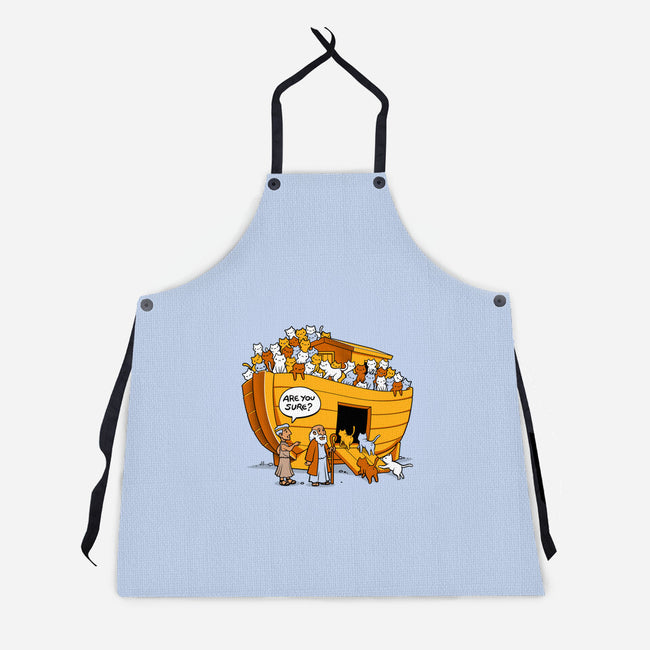 Noah's Ark Cat-unisex kitchen apron-tobefonseca
