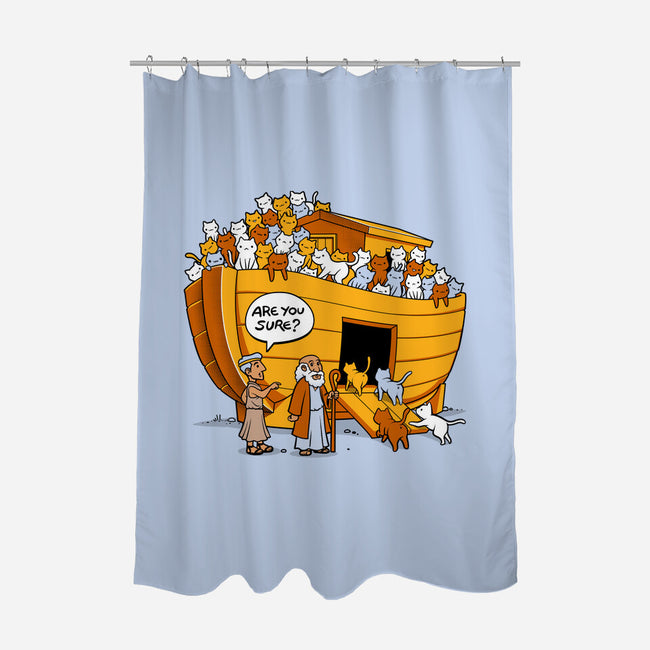 Noah's Ark Cat-none polyester shower curtain-tobefonseca