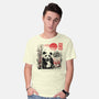 Panda Red Sun-mens basic tee-NemiMakeit