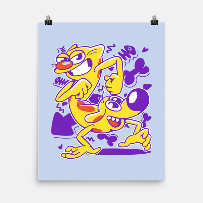 A Woof And A Purr-none matte poster-estudiofitas