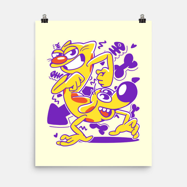 A Woof And A Purr-none matte poster-estudiofitas