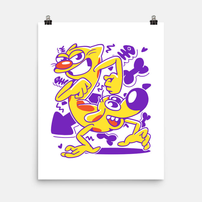 A Woof And A Purr-none matte poster-estudiofitas