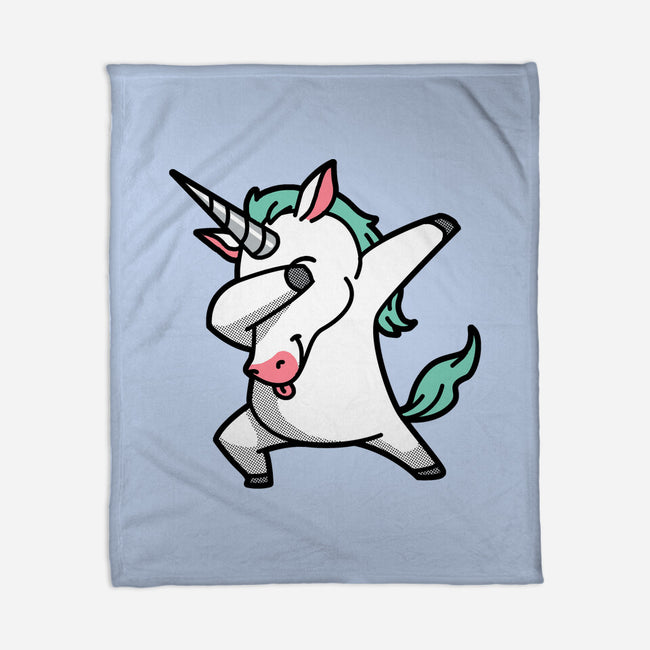 The Dabbing Unicorn-none fleece blanket-tobefonseca