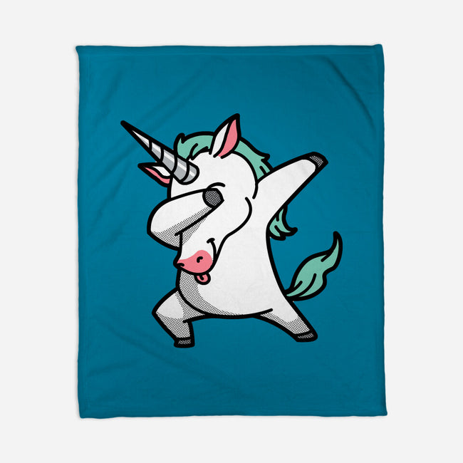 The Dabbing Unicorn-none fleece blanket-tobefonseca