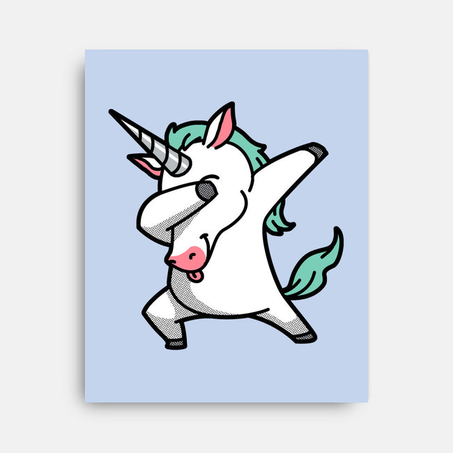 The Dabbing Unicorn-none stretched canvas-tobefonseca
