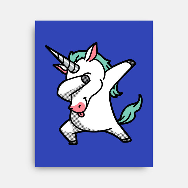 The Dabbing Unicorn-none stretched canvas-tobefonseca