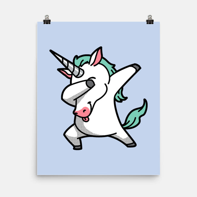 The Dabbing Unicorn-none matte poster-tobefonseca