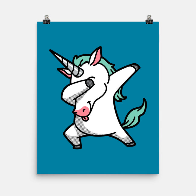 The Dabbing Unicorn-none matte poster-tobefonseca