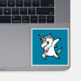 The Dabbing Unicorn-none glossy sticker-tobefonseca