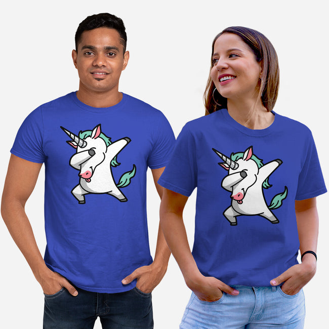 The Dabbing Unicorn-unisex basic tee-tobefonseca