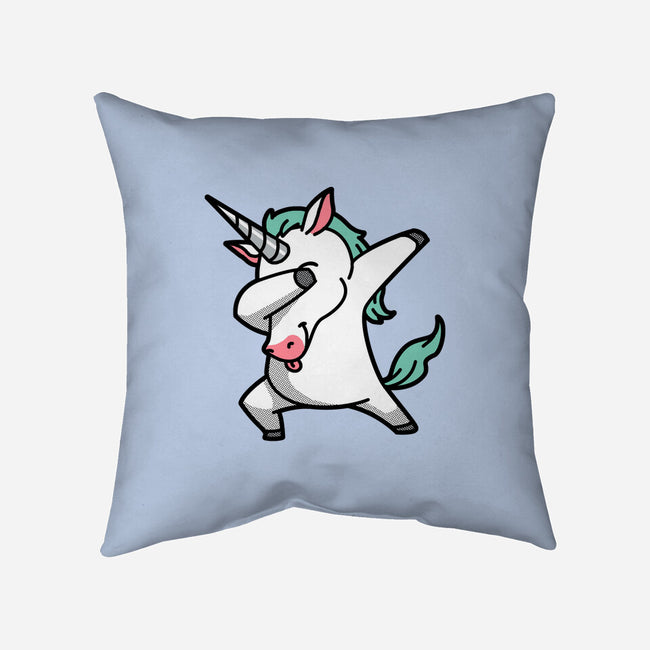 The Dabbing Unicorn-none removable cover w insert throw pillow-tobefonseca