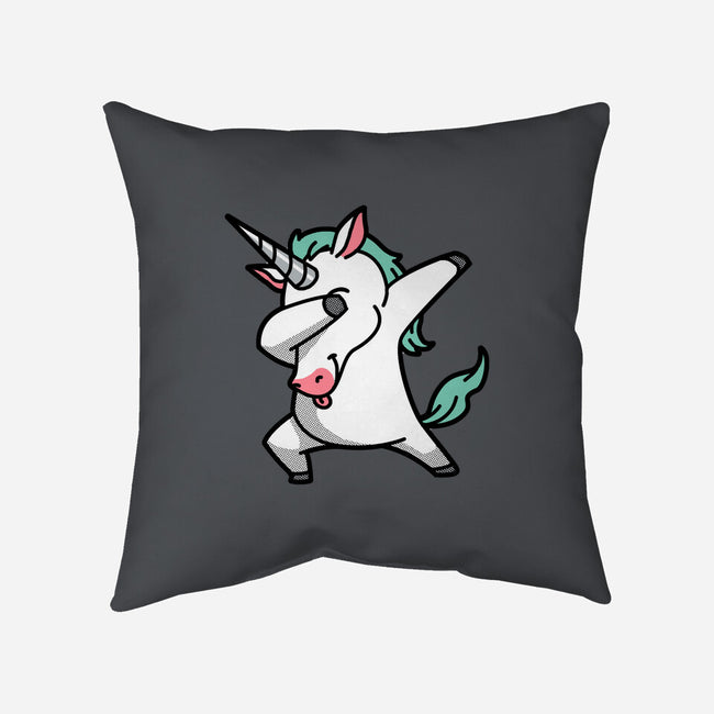 The Dabbing Unicorn-none removable cover w insert throw pillow-tobefonseca
