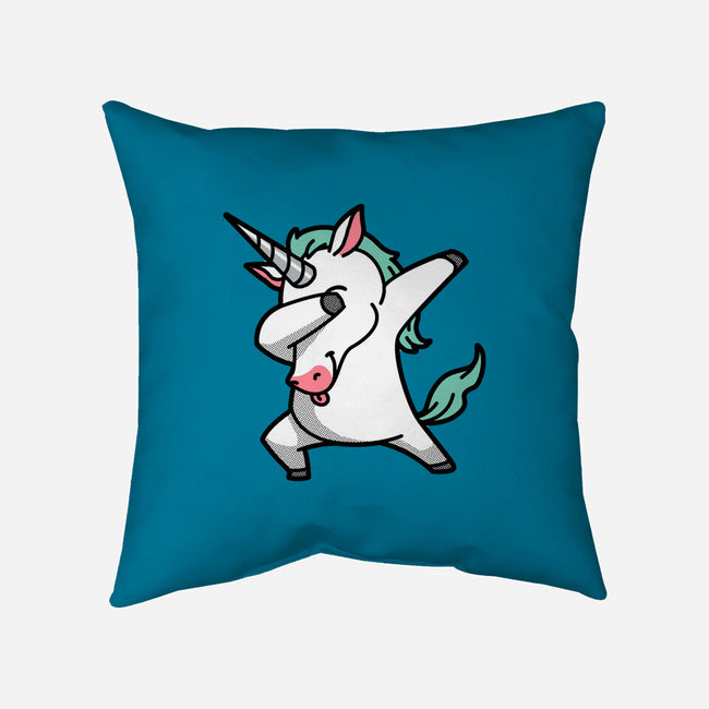 The Dabbing Unicorn-none removable cover w insert throw pillow-tobefonseca