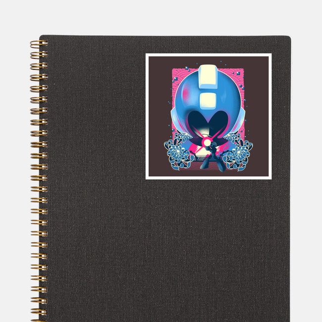Megaman Memories-none glossy sticker-hypertwenty