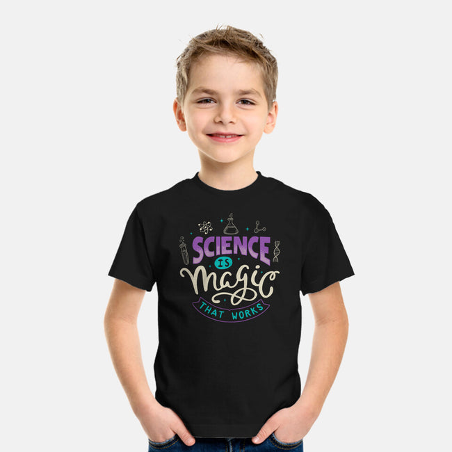 Science Is Magic That Works-youth basic tee-tobefonseca