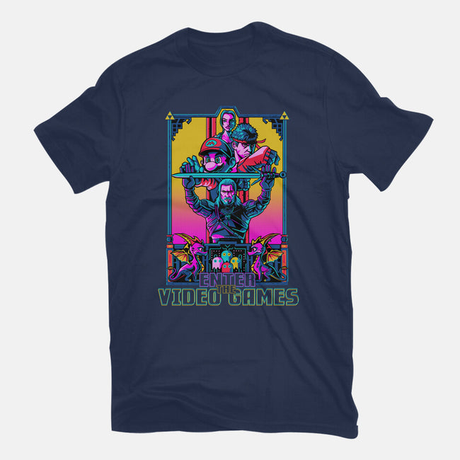 Enter The Video Games-mens premium tee-daobiwan