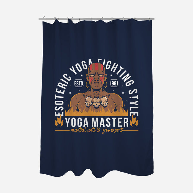 Indian Yoga Master-none polyester shower curtain-Alundrart