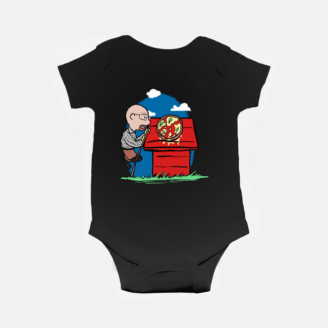 Rooftop Pizza-baby basic onesie-fanfabio