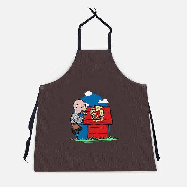 Rooftop Pizza-unisex kitchen apron-fanfabio