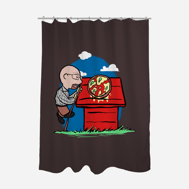 Rooftop Pizza-none polyester shower curtain-fanfabio