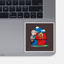 Rooftop Pizza-none glossy sticker-fanfabio