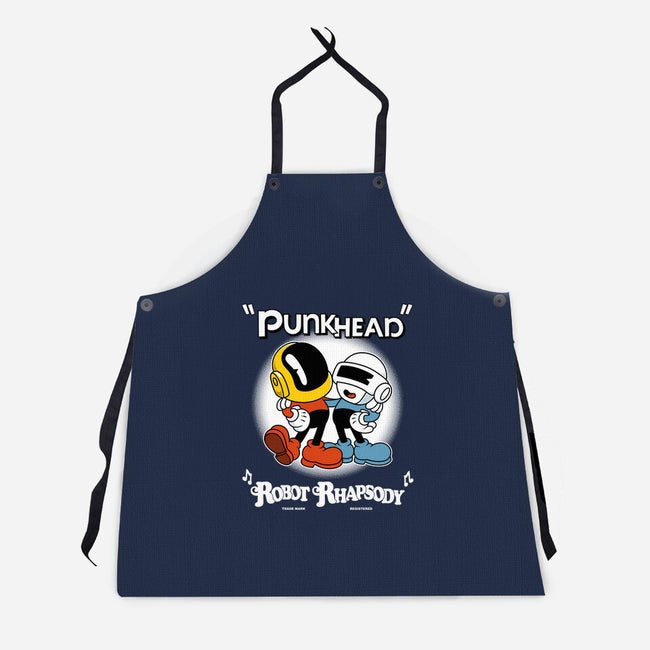 Robot Rhapsody-unisex kitchen apron-Nemons