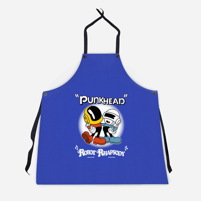 Robot Rhapsody-unisex kitchen apron-Nemons
