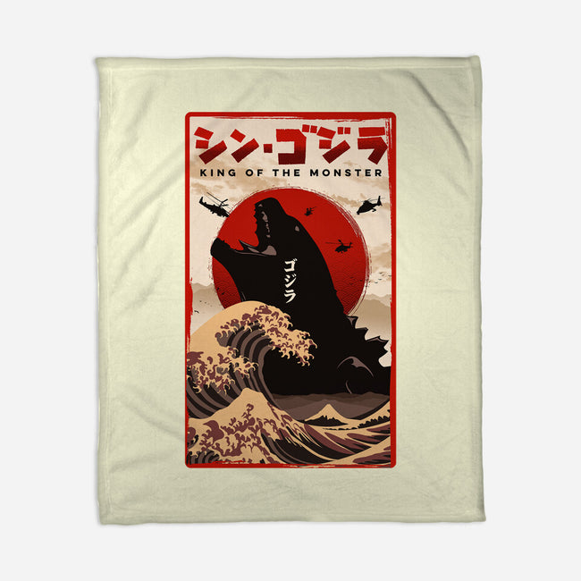 King Of The Monster-none fleece blanket-hirolabs