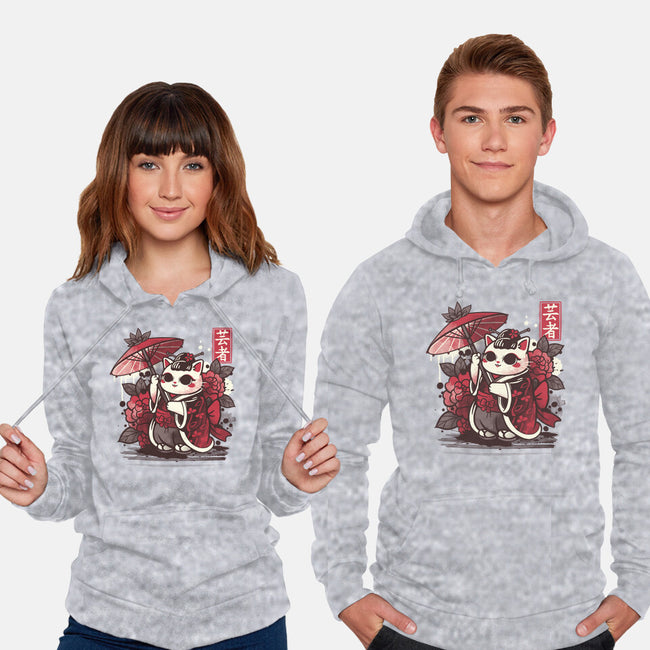 Meow Geisha-unisex pullover sweatshirt-NemiMakeit