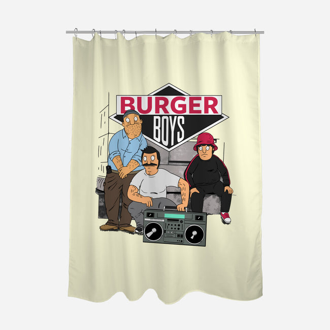 Burger Boys-none polyester shower curtain-SeamusAran