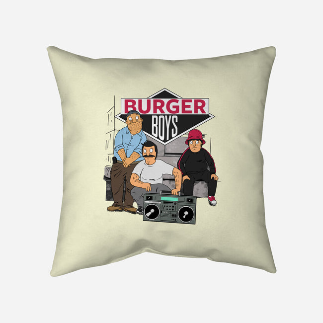 Burger Boys-none removable cover throw pillow-SeamusAran