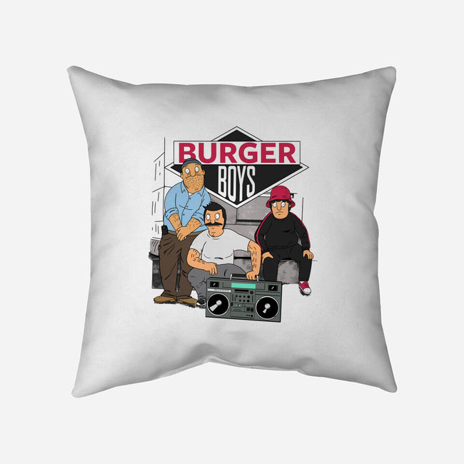 Burger Boys-none removable cover throw pillow-SeamusAran