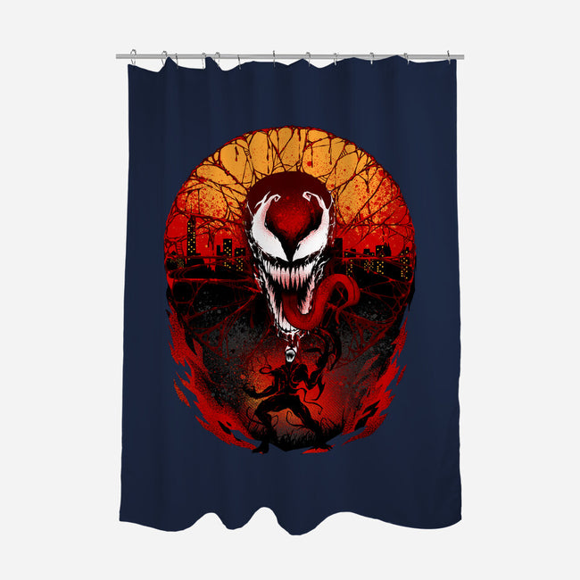 Attack Of The Carnage-none polyester shower curtain-hypertwenty