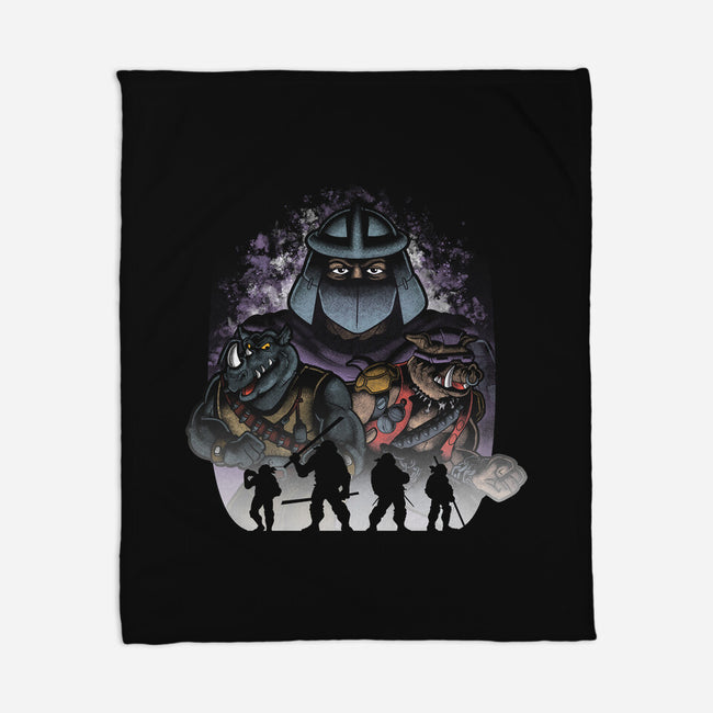 Ninjas Villains-none fleece blanket-trheewood