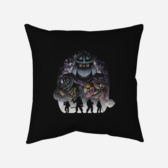 Ninjas Villains-none removable cover w insert throw pillow-trheewood