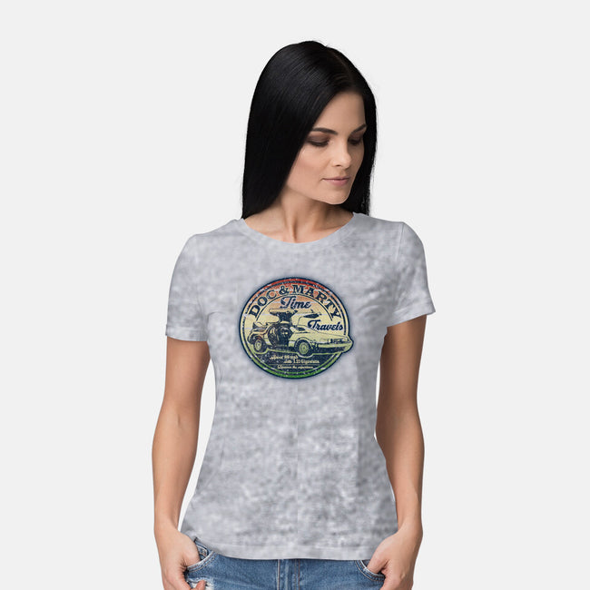 Time Travels-womens basic tee-NMdesign
