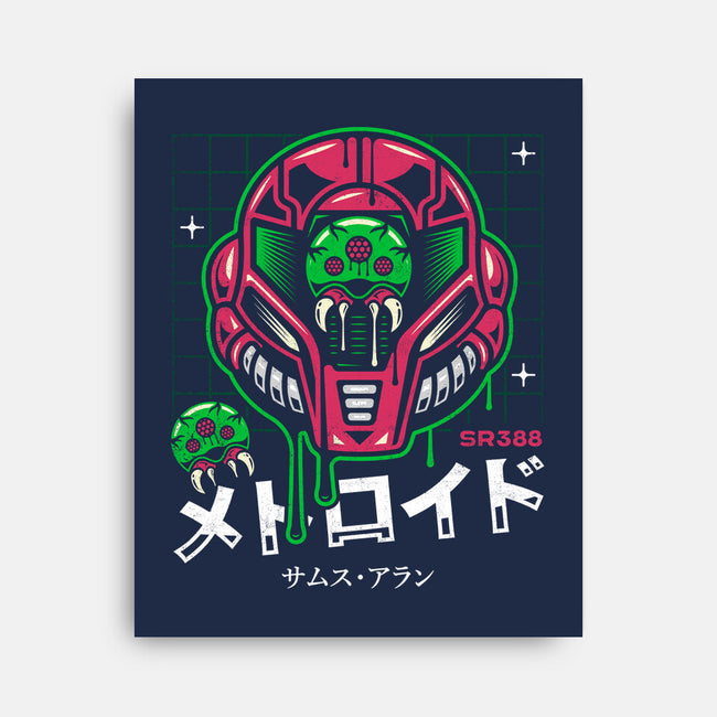 Larva Helmet-none stretched canvas-Logozaste